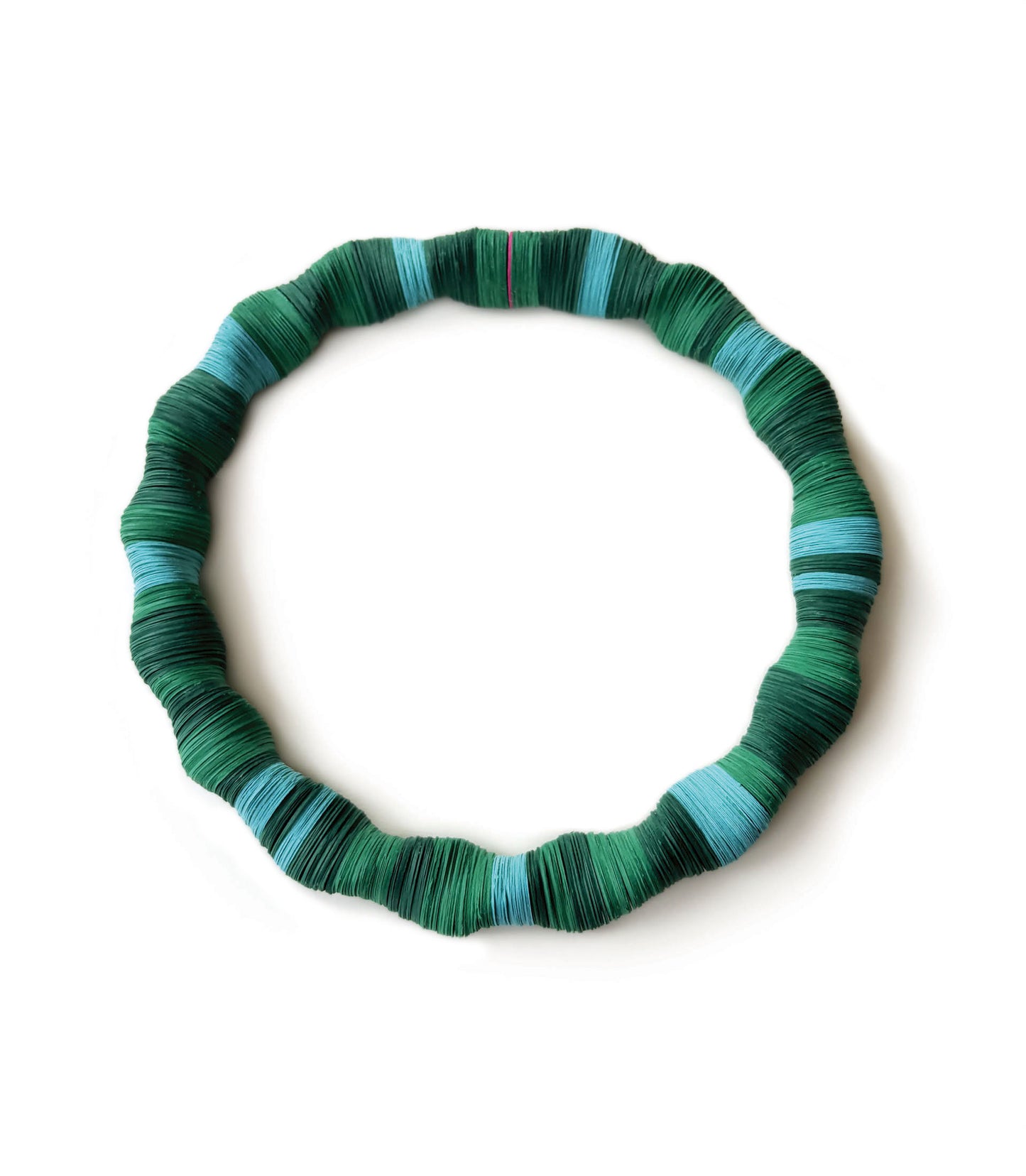Girocollo a spirale di carta verde - Verde Alfieri