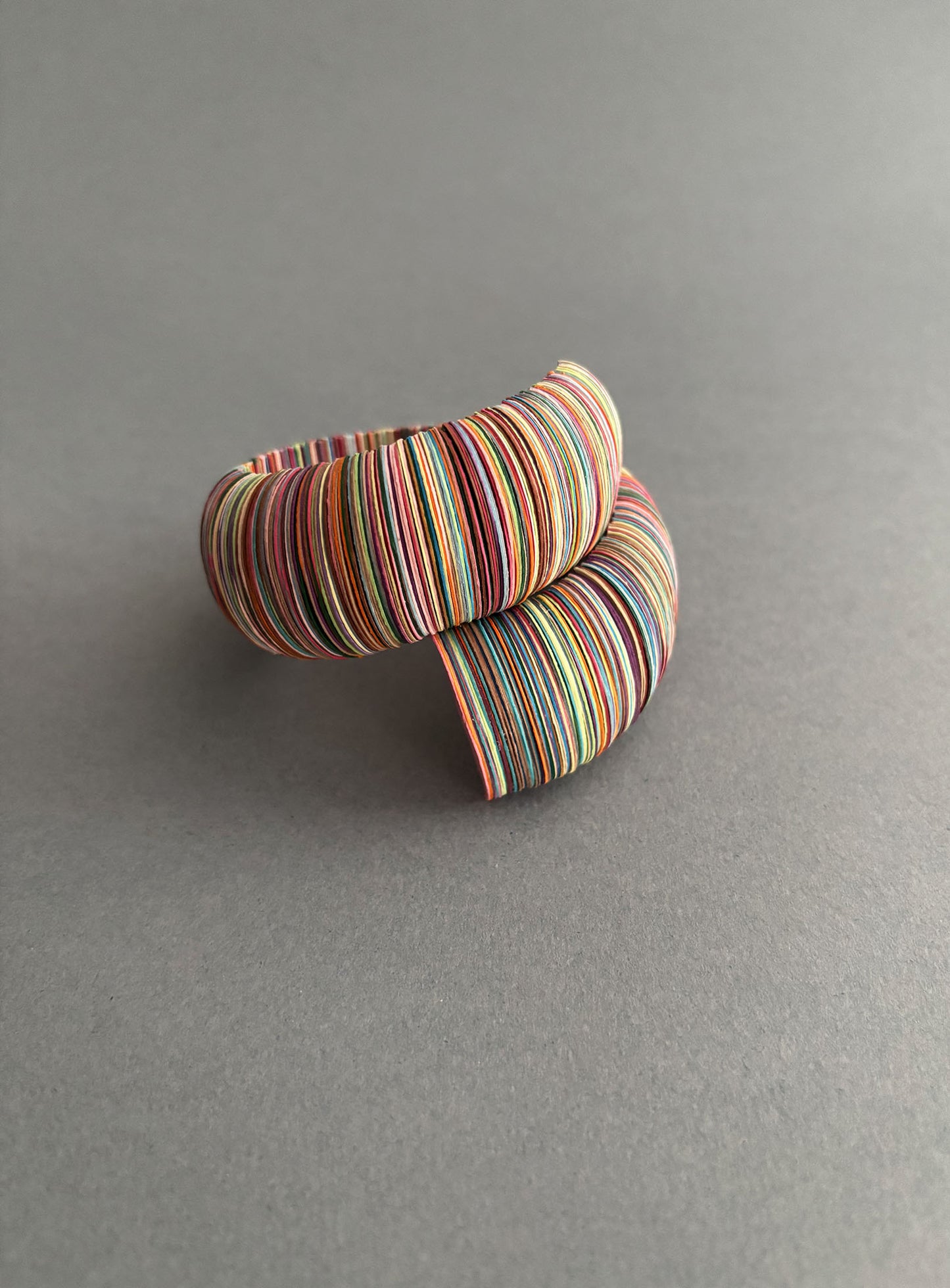 Bracciale di carta melange di colori - Verde Alfieri