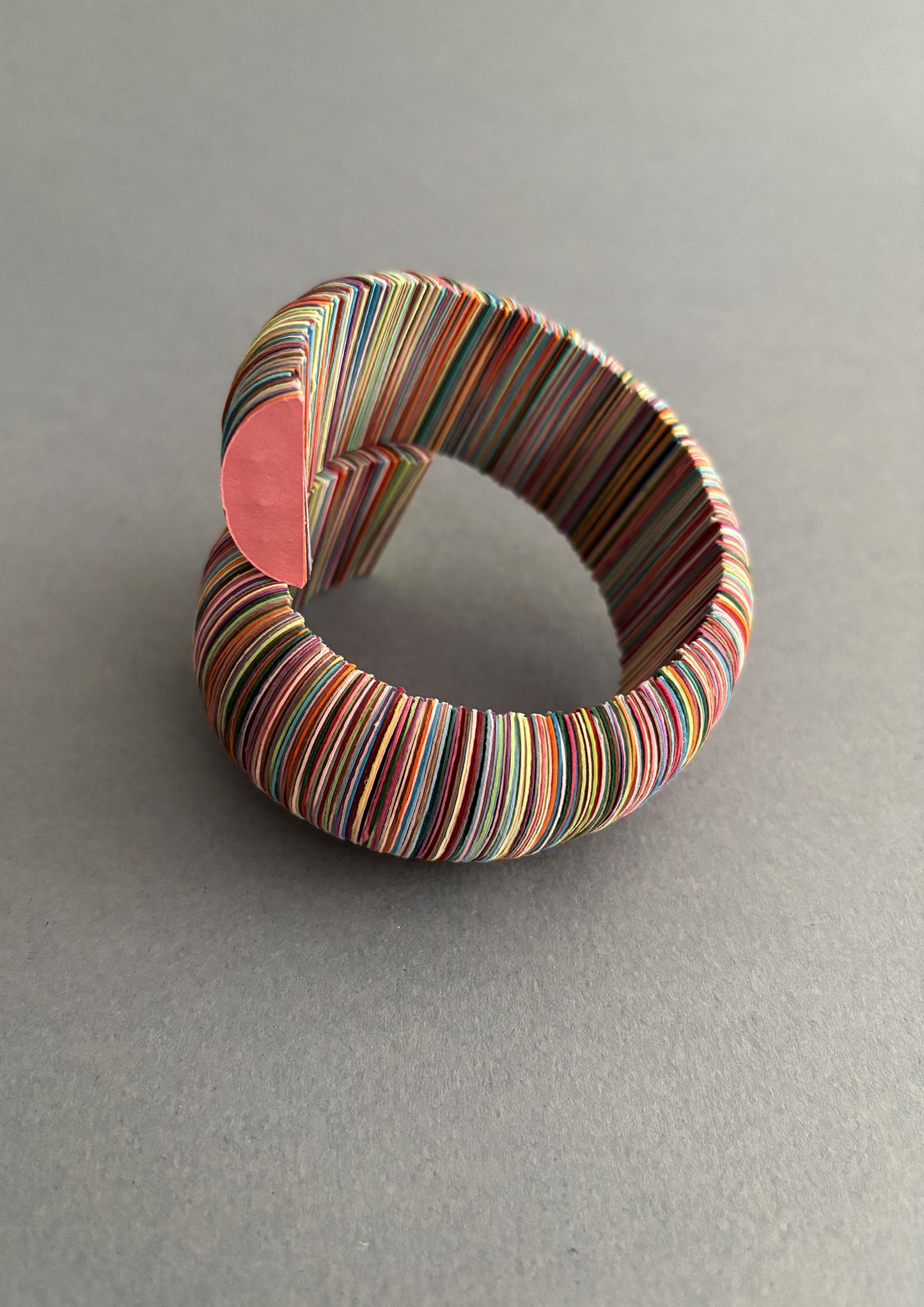 Bracciale di carta melange di colori - Verde Alfieri