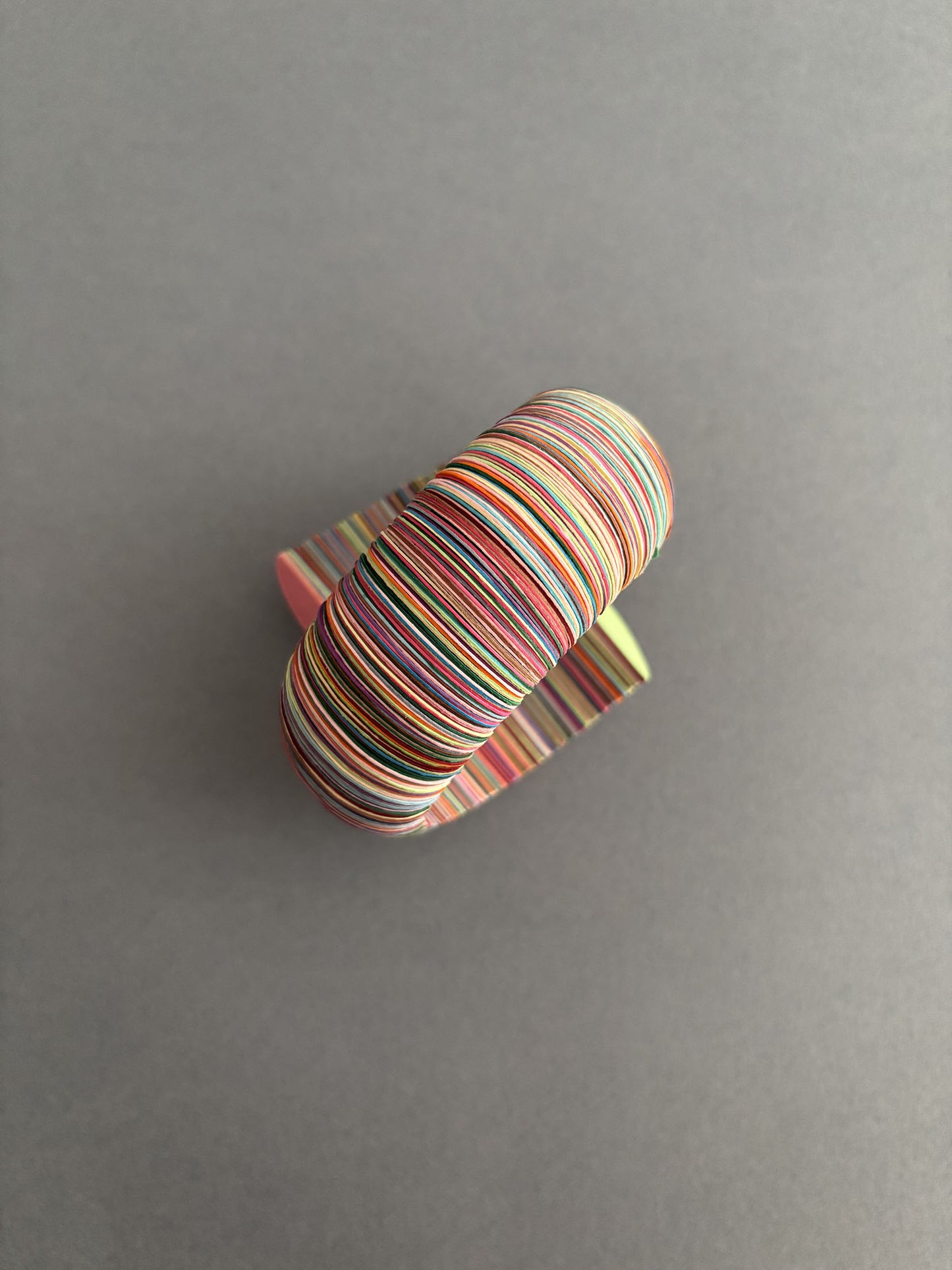 Bracciale di carta melange di colori - Verde Alfieri
