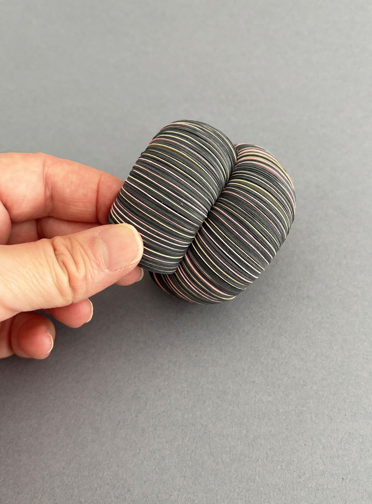 Bracciale a fascia di carta grigio scuro - Verde Alfieri