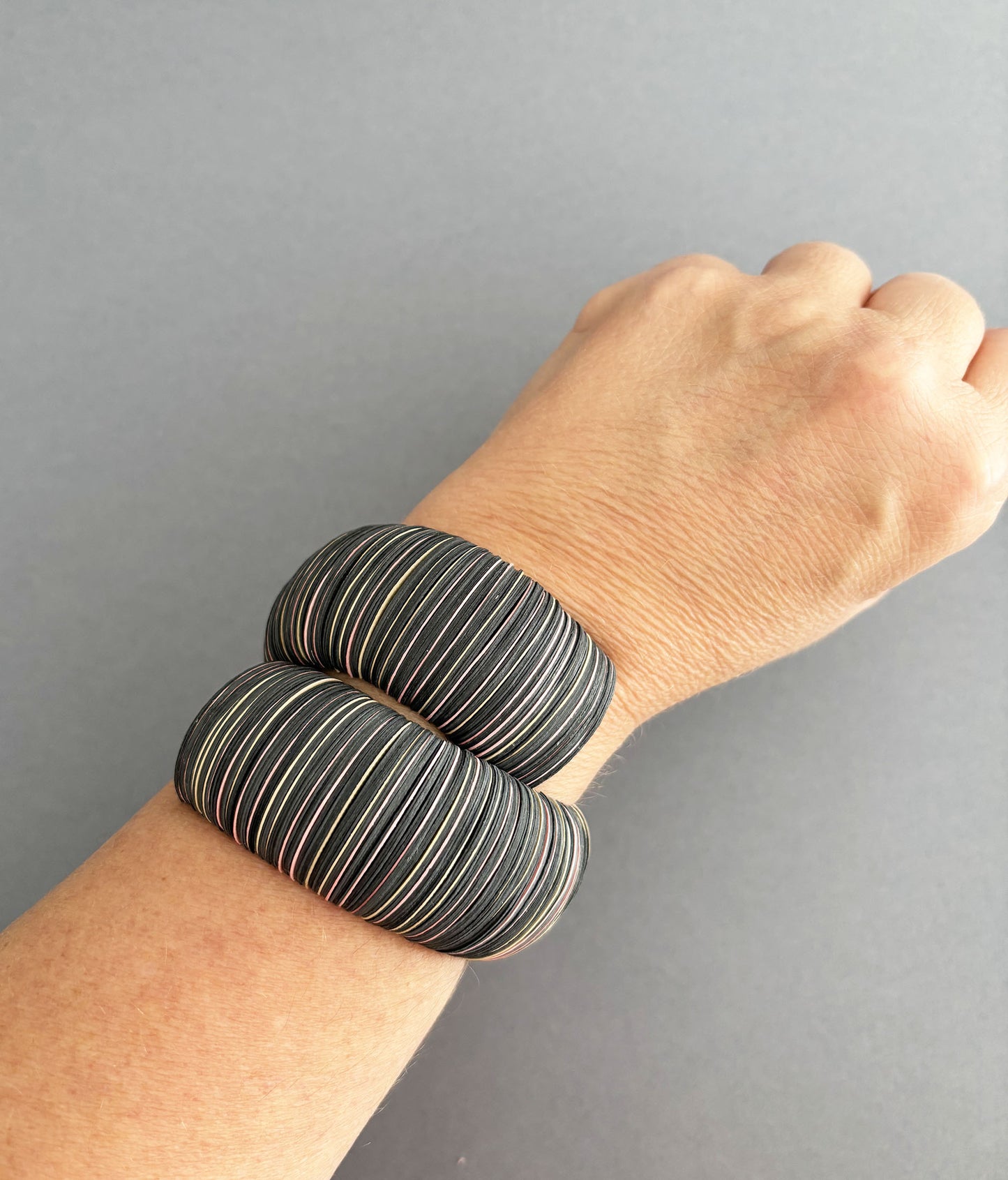 Bracciale a fascia di carta grigio scuro - Verde Alfieri
