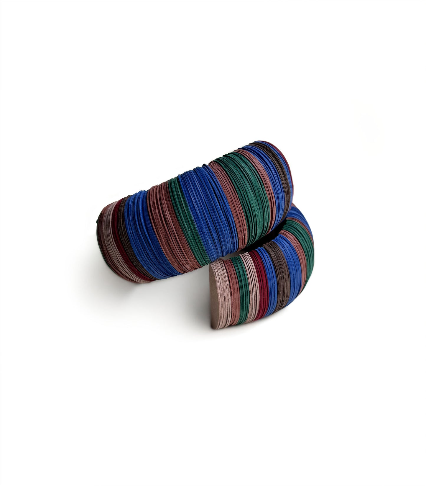 Bracciale di carta multicolore a cerchio - Verde Alfieri