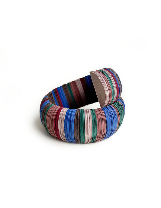 Bracciale di carta multicolore a cerchio - Verde Alfieri