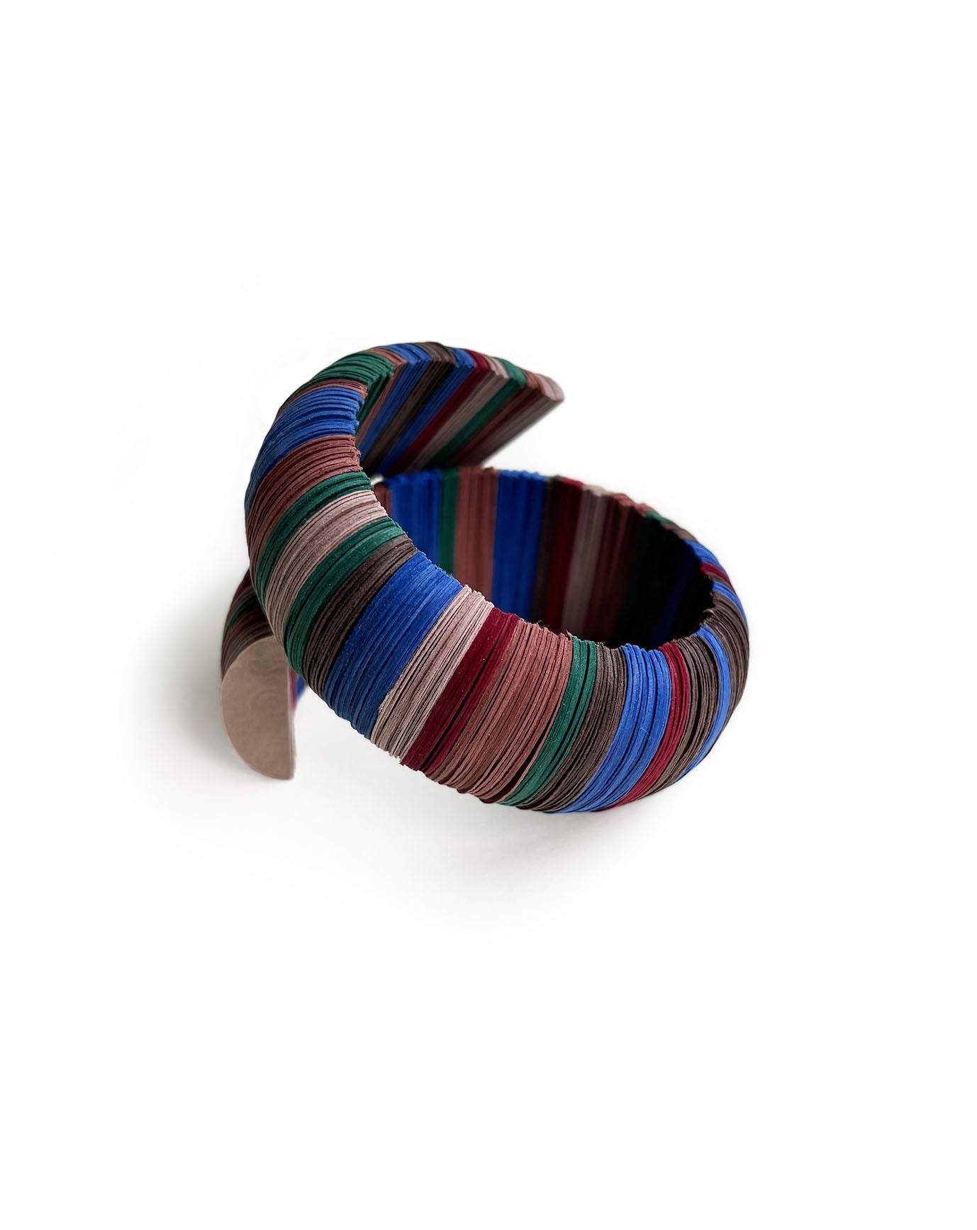 Bracciale di carta multicolore a cerchio - Verde Alfieri