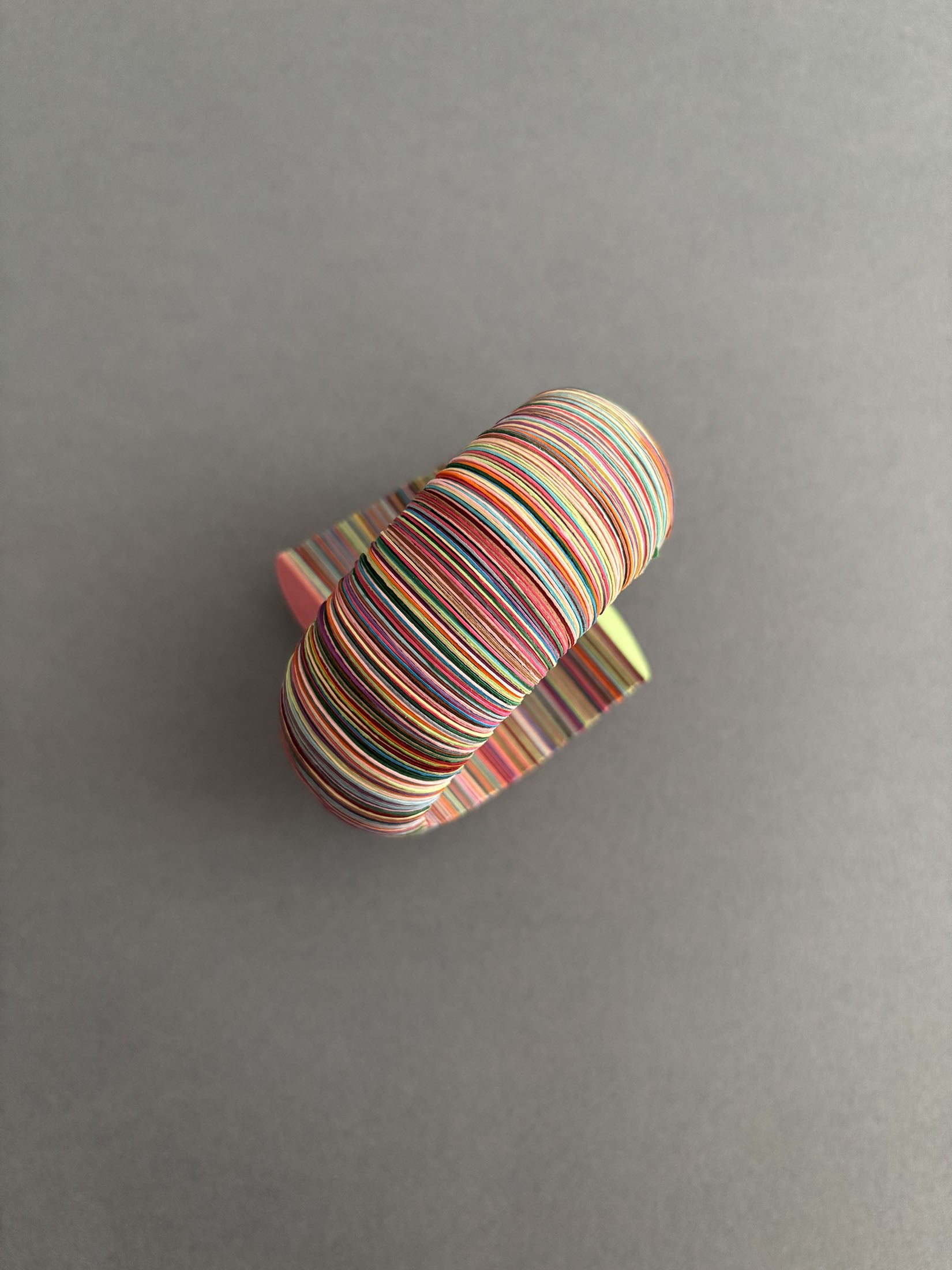 Bracciale di carta melange di colori - Verde Alfieri