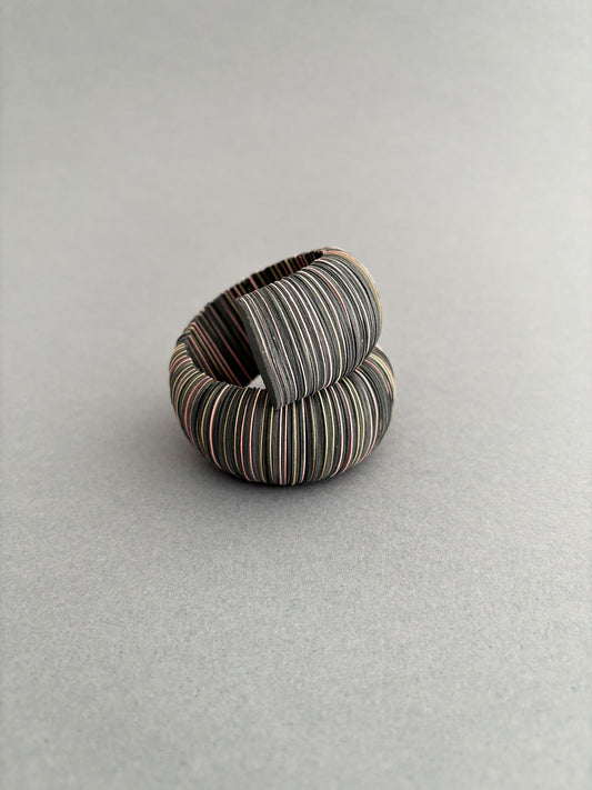Bracciale a fascia di carta grigio scuro - Verde Alfieri